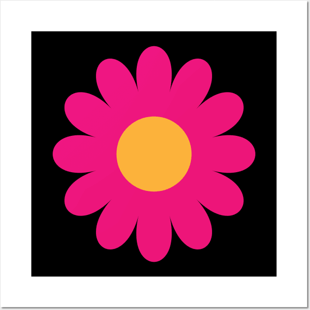 Pink Daisy Flower Wall Art by McNutt